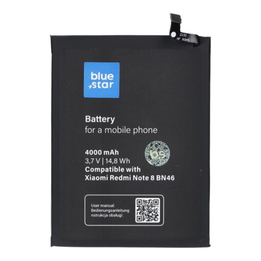 AKKU für Xiaomi Redmi Note 8 / Note 8T / Redmi 7 (BN46) 4000 mAh Li-Ion Blue Star