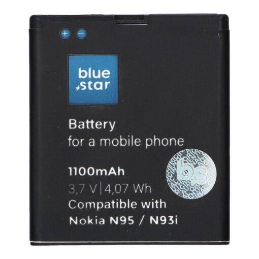 AKKU für Nokia N95/N93i/E65 1100m/Ah Li-Ion (BS) PREMIUM – Bild 3