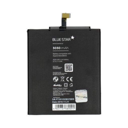 AKKU für Xiaomi Mi4i (BM33) 3030 mAh Li-Ion Blue Star