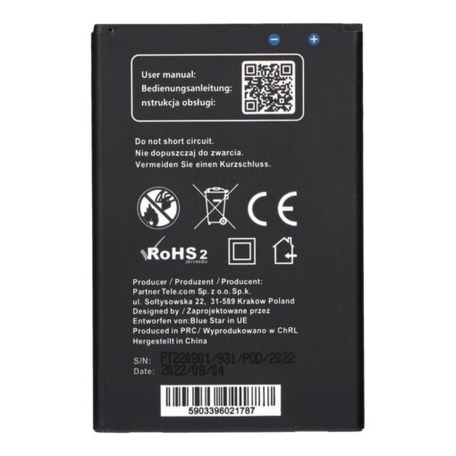 AKKU für LG K10 (2017) 2800 mAh Li-Ion Blue Star PREMIUM