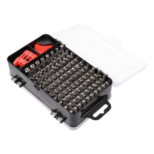 Präzisionsschraubendreher/Service-Schraubendreher-Satz, Bits 115in1 Metall rot – Bild 5