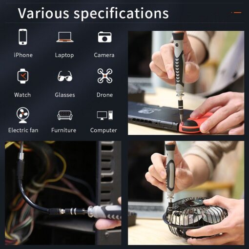 UF-TOOLS - Präzisionsschraubendreher mit austauschbaren Bits 130in1 – Bild 4