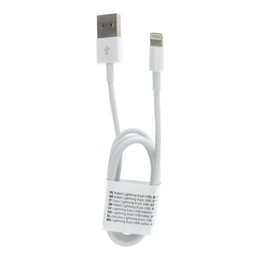 Kabel USB für iPhone Lightning 8-pin C601 1 Meter weiß