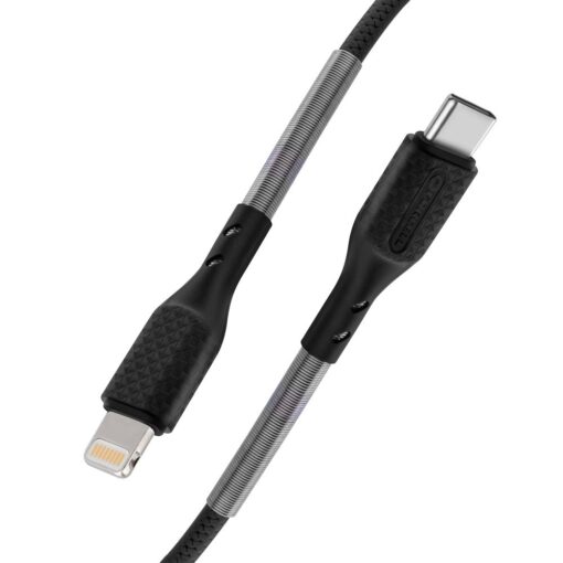 FORCELL Carbon Kabel Typ C zu iPhone Lightning 8-pin Power Delivery PD27W CB-01C schwarz 1 Meter – Bild 6