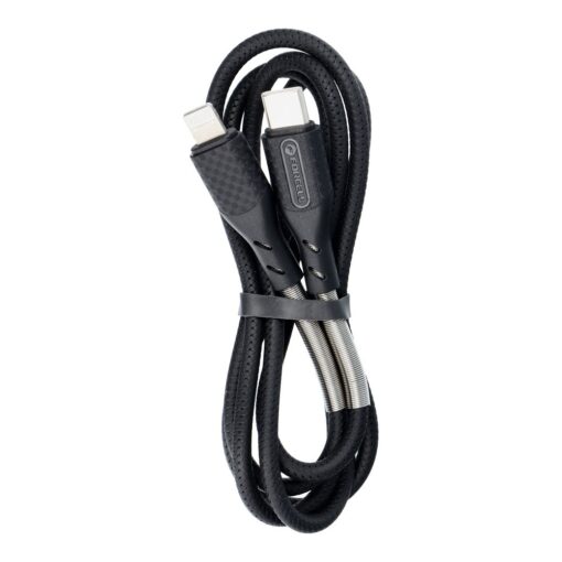 FORCELL Carbon Kabel Typ C zu iPhone Lightning 8-pin Power Delivery PD27W CB-01C schwarz 1 Meter – Bild 8