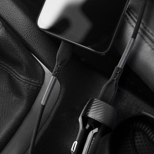 FORCELL Carbon Kabel Typ C zu iPhone Lightning 8-pin Power Delivery PD27W CB-01C schwarz 1 Meter – Bild 12