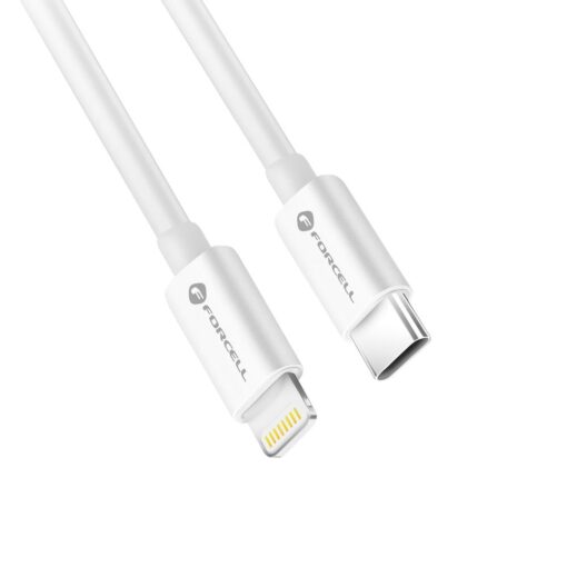 FORCELL Kabel Typ C zu Lightning 8-polig MFi 3A/9V 30W (Max) C901 1m weiß – Bild 4