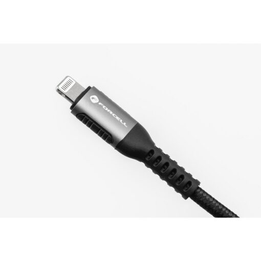 FORCELL F-ENERGY C257 cable USB A to Lightning 2,4A 12W Cafule 2 m black – Bild 6