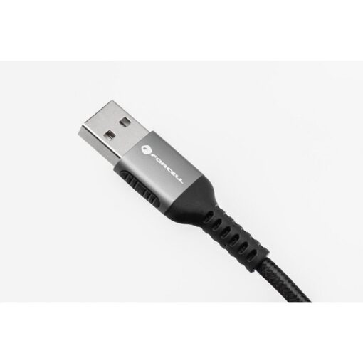 FORCELL F-ENERGY C257 cable USB A to Lightning 2,4A 12W Cafule 2 m black – Bild 9