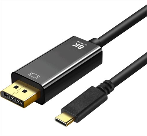 Kabel Typ C Stecker auf DisplayPort 1.4 Stecker 8K 60Hz ART oem C5-2 1.8m