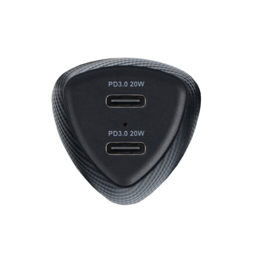 KFZ - Ladegerät FORCELL CARBON Typ C 3.0 PD20W + Typ C 3.0 PD20W CC50-2C schwarz (Total 40W) – Bild 10
