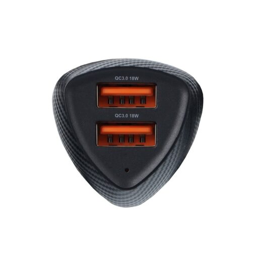 KFZ - Ladegerät FORCELL CARBON USB QC 3.0 18W + USB QC 3.0 18W CC50-2A36W schwarz (Total 36W) – Bild 8