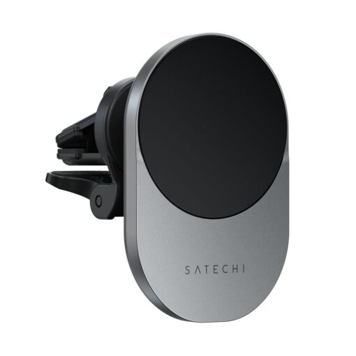 SATECHI magnetic car holder for air vent with wireless chargibg compatible with MagSafe Qi2 15W ST-Q2CCM space gray – Bild 3