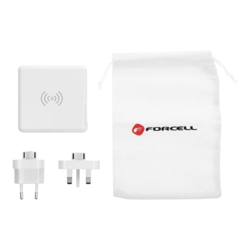 Forcell F-Energy Multifunktionsladegerät 4in1 15W mit USB/USB typ C, Power Bankiem 8000mAh und kabelloses Laden – Bild 4