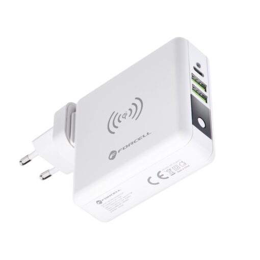 Forcell F-Energy Multifunktionsladegerät 4in1 15W mit USB/USB typ C, Power Bankiem 8000mAh und kabelloses Laden – Bild 7