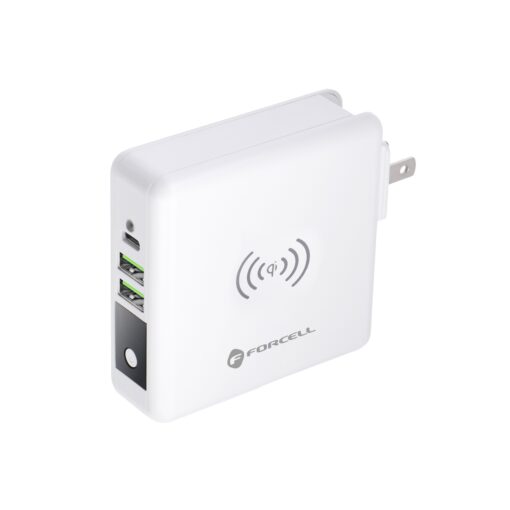 Forcell F-Energy Multifunktionsladegerät 4in1 15W mit USB/USB typ C, Power Bankiem 8000mAh und kabelloses Laden – Bild 10