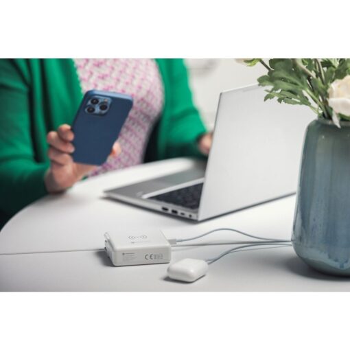 Forcell F-Energy Multifunktionsladegerät 4in1 15W mit USB/USB typ C, Power Bankiem 8000mAh und kabelloses Laden – Bild 12