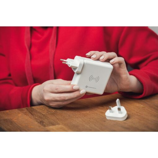 Forcell F-Energy Multifunktionsladegerät 4in1 15W mit USB/USB typ C, Power Bankiem 8000mAh und kabelloses Laden – Bild 14