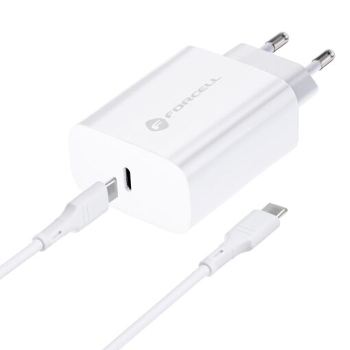 NETZ - Ladegerät Forcell mit USB Typ C Cabel - 3A 25W Anschluss mit PD und Quick Charge 4.0 Ladefunktion – Bild 3