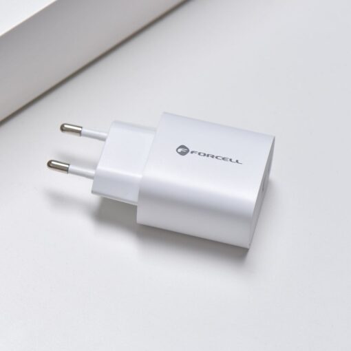 Forcell Netz-Ladegerät - 3A 30W mit zwei Anschlüssen: USB Typ C und USB A mit PD und QC 4.0 Aufladung – Bild 10