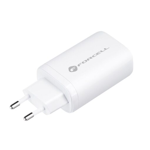 Forcell GaN 65W Netz-Ladegerät mit 2x USB Typ C und 1x USB A - 3A Anschlüsse mit PD und QC 4.0 Ladefunktion – Bild 3
