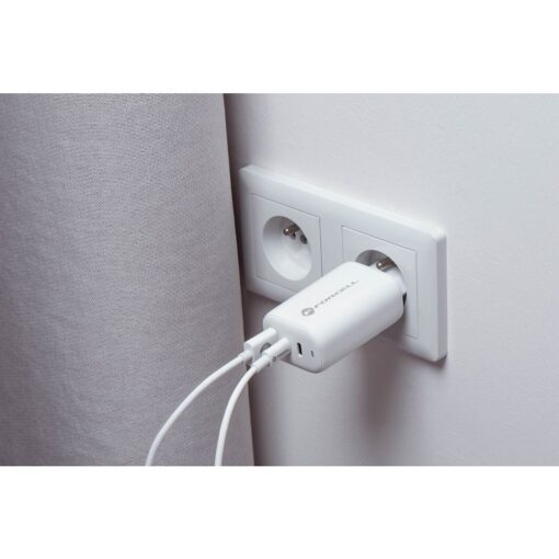 Forcell GaN 65W Netz-Ladegerät mit 2x USB Typ C und 1x USB A - 3A Anschlüsse mit PD und QC 4.0 Ladefunktion – Bild 15
