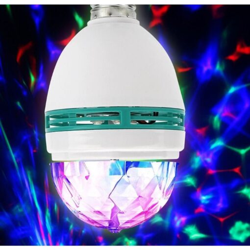 LED Disco Mini Party Rotierende Glühbirne E27 LBMPL – Bild 4
