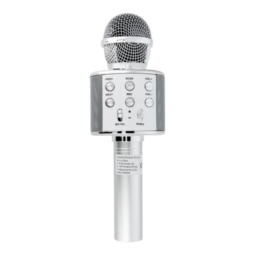 Multimedia Karaoke-Mikrofon CR58 silber