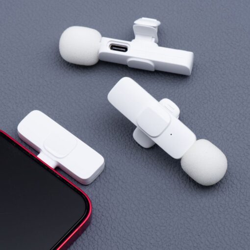 Wireless lavalier microphone Type C double (2 in set) K1 white – Bild 5