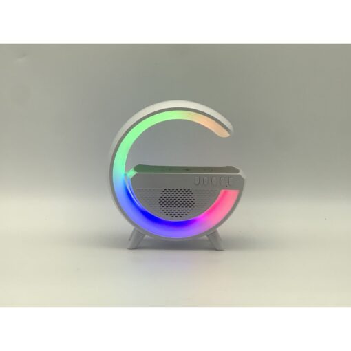 Wireless LED speaker with wireless charging G500 white – Bild 3