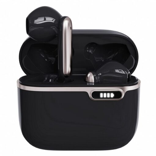 Kabellose / bluetoothfähige Stereo-Kopfhörer TWS ART AP-TW-B4B + Dockingstation mit Typ-C-Anschluss schwarz