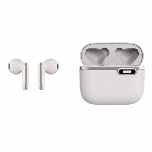Kabellose / bluetooth Stereo Kopfhörer TWS ART AP-TW-B4W + Dockingstation mit Typ C Anschluss weiß – Bild 3