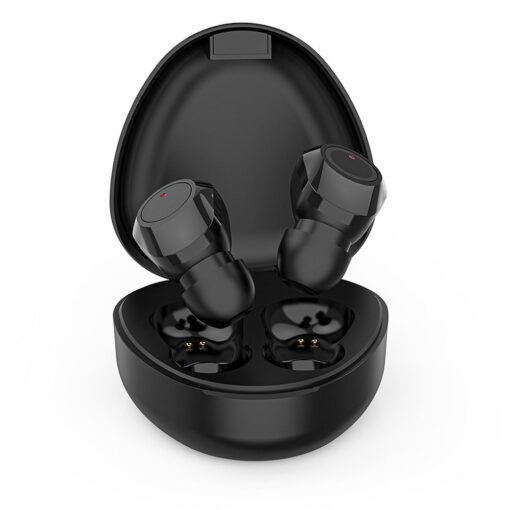 Kabellose / bluetoothfähige Stereo-Kopfhörer TWS M9 + Dockingstation schwarz – Bild 3