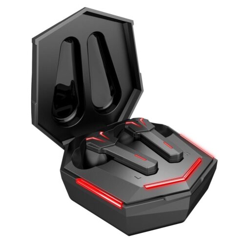 Kabellose / bluetooth Stereo Kopfhörer TWS ART AP-TW-G10 GAMING + Dockingstation mit Typ C Anschluss schwarz – Bild 5