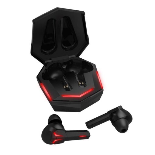Kabellose / bluetooth Stereo Kopfhörer TWS ART AP-TW-G10 GAMING + Dockingstation mit Typ C Anschluss schwarz – Bild 7