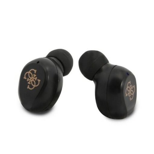 Kabellose / bluetooth Stereo Kopfhörer TWS GUESS Digital BT5 Classic + Dockingstation / gold (GUTWST31ED) – Bild 4