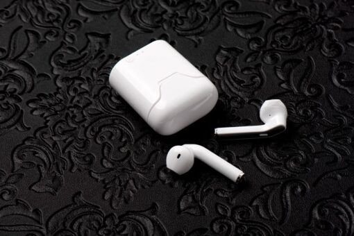 ART wireless earphones bluetooth TWS + docking station Micro USB AP-TW-B2 white silver – Bild 8