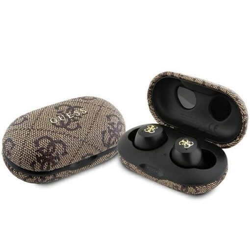 GUESS wireless earphones bluetooth + docking station TWS ENC GUTWSP4EGW (4G Metal) brown