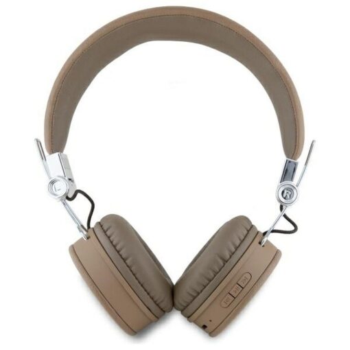 GUESS wireless headphones bluetooth ENC GUBH70PGTSPSW (Grained Classic Round Shape) brown – Bild 3