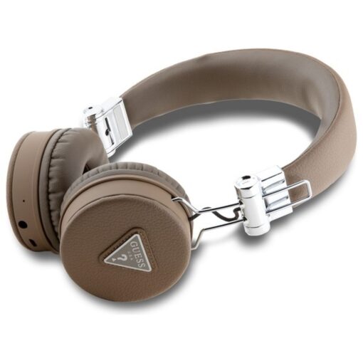 GUESS wireless headphones bluetooth ENC GUBH70PGTSPSW (Grained Classic Round Shape) brown – Bild 4
