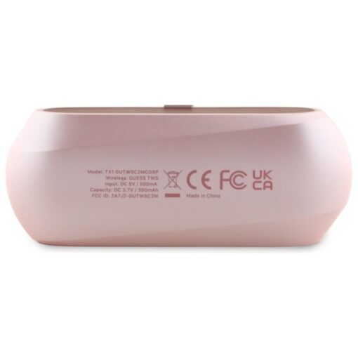 GUESS wireless earphones bluetooth TWS GUTWSC2MCDSP (Elongated Metallic Classic Printed Logo) pink – Bild 4
