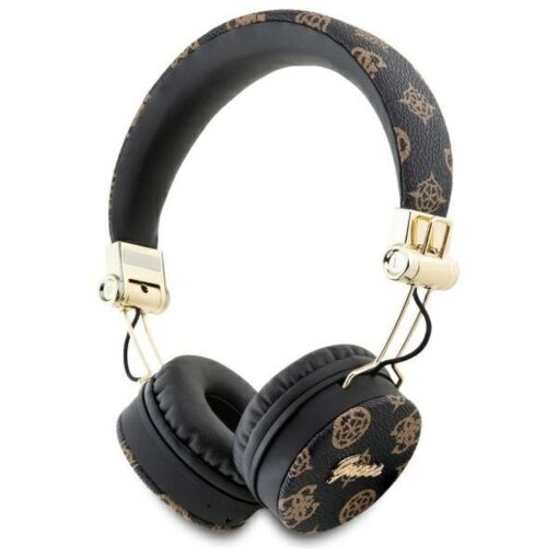 GUESS wireless headphones bluetooth ENC GUBH70EPOSMK (PU Peony Script Round Shape) black – Bild 4