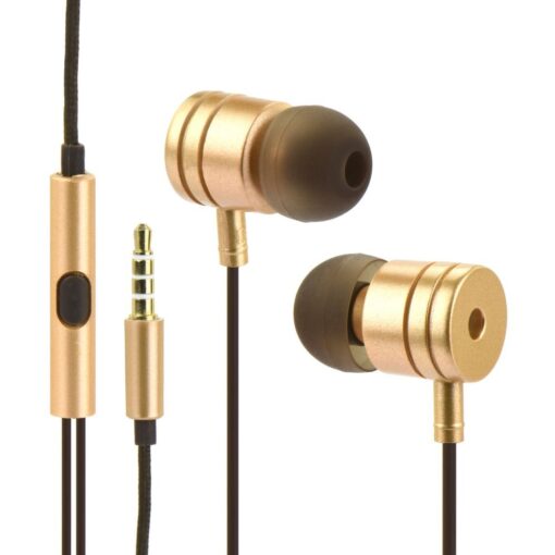 Earphones stereo Android box MI metal gold – Bild 3