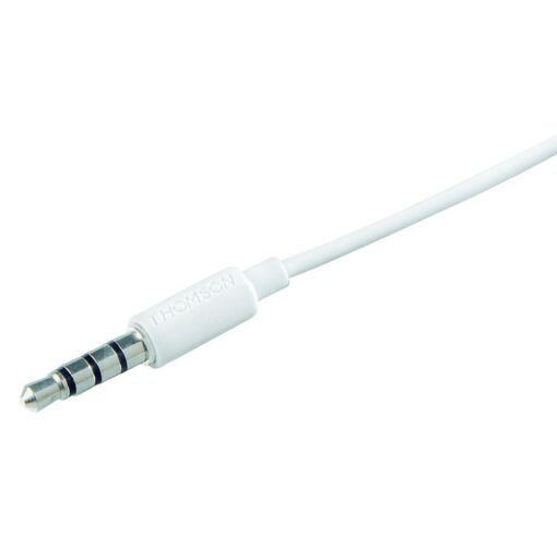 THOMSON wire earphones Jack 3,5 mm with microphone EAR3005W white – Bild 4