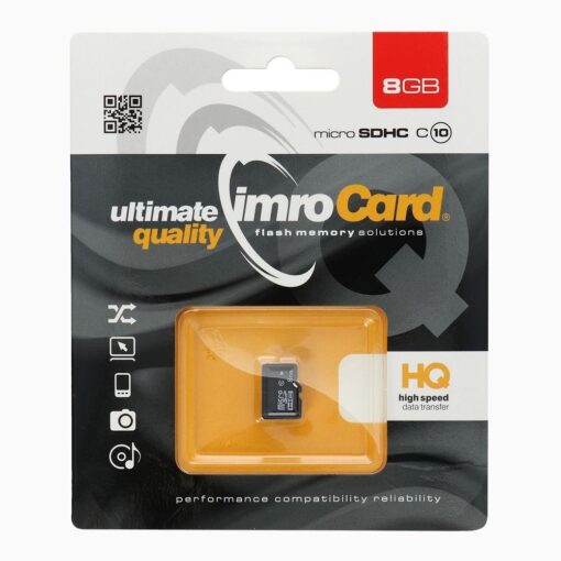 SPEICHERKARTE IMRO microSD 8GB ohne Adapter SD Klasse 10 UHS