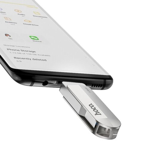USB-STICK HOCO Wide UD10 USB + USB C 128GB USB3.0 – Bild 4