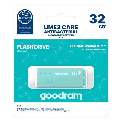 USB-STICK Pendrive GOODRAM UME3 Care 32GB USB 3.0 (Biomaster protected)