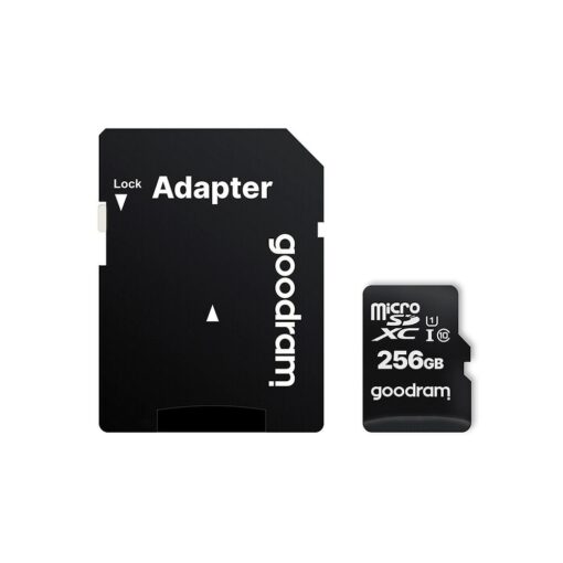 SPEICHERKARTE GOODRAM microSD 256GB Class 10 UHS I 100MB/s mit Adapter SD – Bild 3