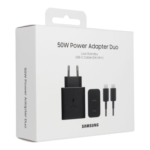 Original NETZ - IMPULS - LADEKABEL SAMSUNG Fast Charger EP-T5020XBEGEU USB Typ C 3A 50W blister – Bild 10