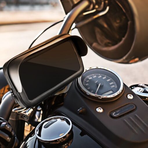 Motorrad- / Rollerhalterung mit wasserdichtem Verschluss und Schirmdach 4,8 "- 5,5" – Bild 4